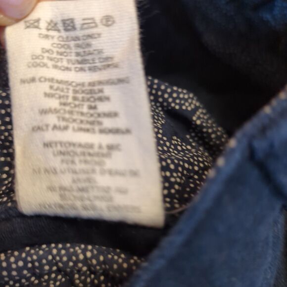 Mini Boden Pants Kids Girls 8Y Blue Skinny Pleated Velvet Soft Adjustable Waist - Picture 7 of 8